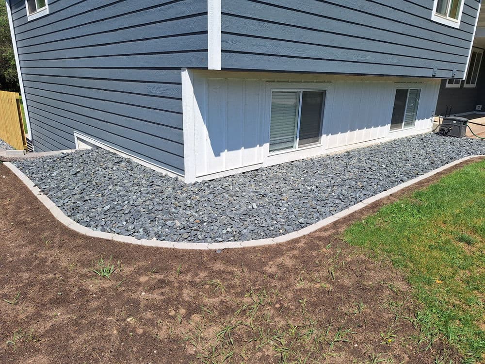 Gallery photos for Hardscaping and Rock Installation Around an Eau Claire Home: Image #1