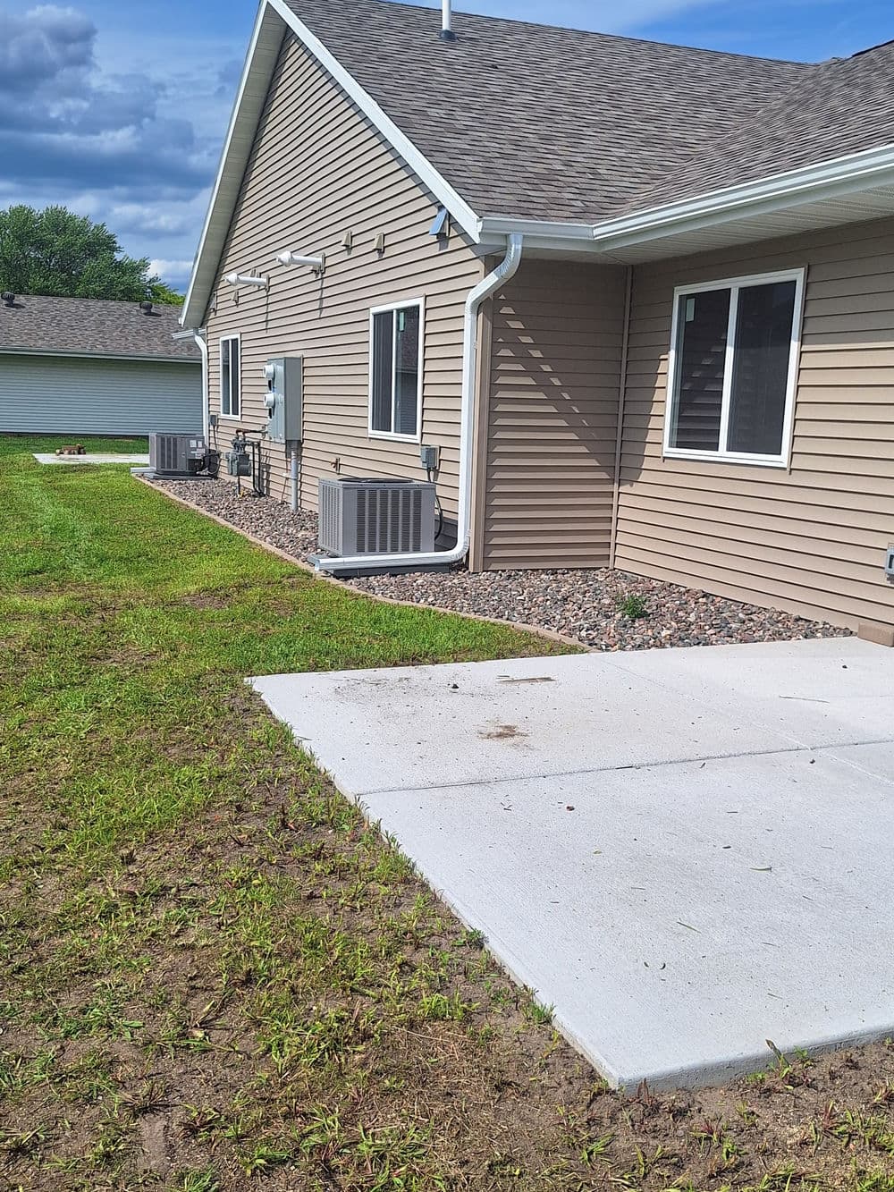 Gallery photos for Concrete Landscape Edging and Rock Bed Installation in Fall Creek: Image #4