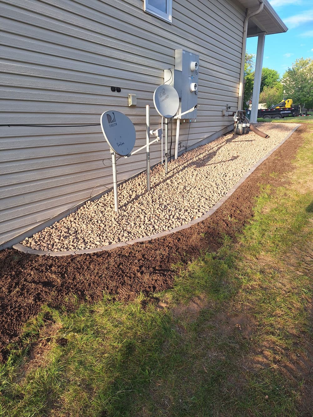 Gallery photos for Concrete Landscape Edging and Rock Bed Installation in Fall Creek: Image #5